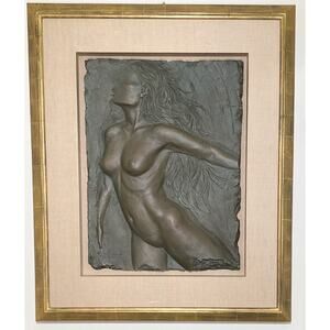 BILL MACK Bonded Bronze Relief Sculpture Signed and Numbered "Spirit" RARE